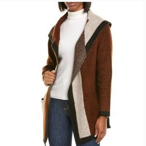 MAX STUDIO Long Jacquard Cardigan Sweater Womens size Extra Large